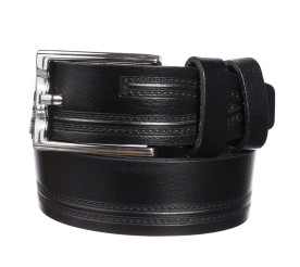 Кожаный ремень Y.S.K черный 4-3062-1