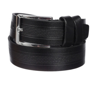 Кожаный ремень Y.S.K черный 4-3065-1