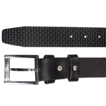 Кожаный ремень Y.S.K черный 4-3073-1 – Фото 2