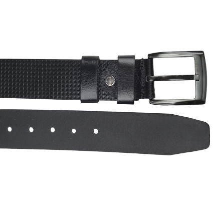 Кожаный ремень Y.S.K черный 5-2083-1 – Фото 2