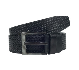 Кожаный ремень Y.S.K черный 5-3049-1