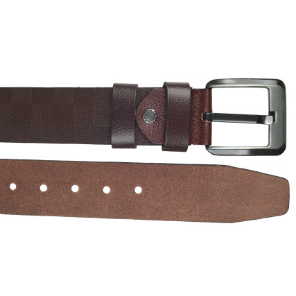 Кожаный ремень Y.S.K коричневый 5-2105-2 – Фото 2