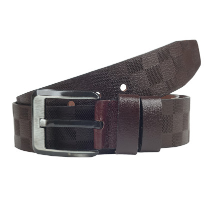 Кожаный ремень Y.S.K коричневый 5-2105-2 – Фото 1