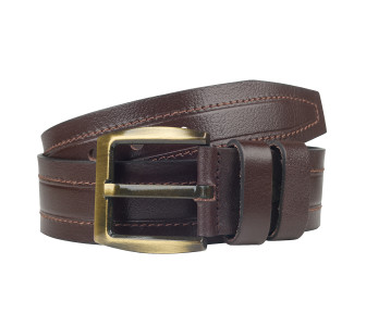 Кожаный ремень Y.S.K коричневый 5-728-2