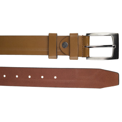 Кожаный ремень Y.S.K рыжий 4-2085-4 – Фото 2