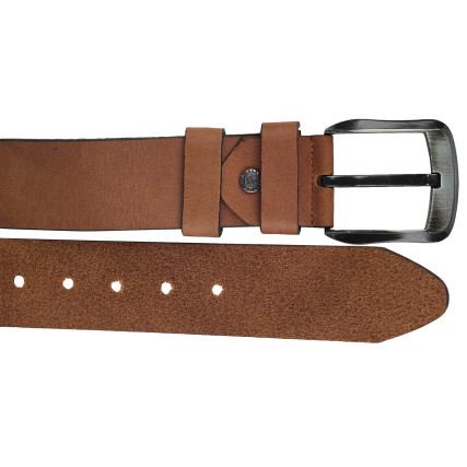 Кожаный ремень Y.S.K рыжий 5-2090-4 – Фото 2