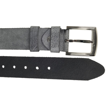 Кожаный ремень Y.S.K серый 5-2090-34 нубук – Фото 2