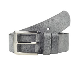Кожаный ремень Y.S.K серый 5-2090-34 нубук
