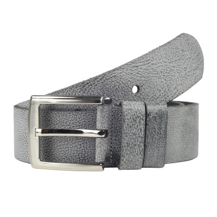 Кожаный ремень Y.S.K серый 5-2090-34 нубук – Фото 1