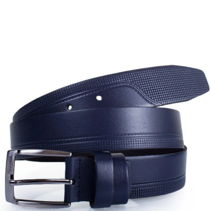 Кожаный ремень Y.S.K синий 4-2038-9 – Фото 1