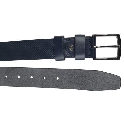 Кожаный ремень Y.S.K синий 4-2097-9