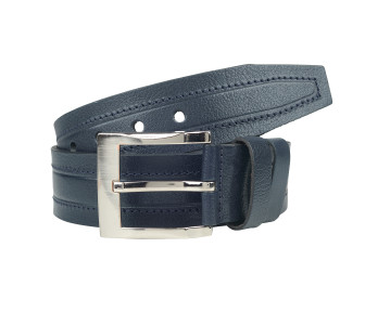 Кожаный ремень Y.S.K синий 5-728-9