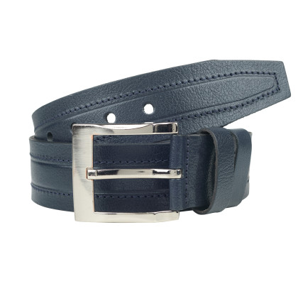 Кожаный ремень Y.S.K синий 5-728-9