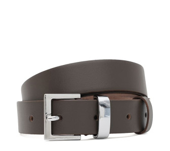 Женский кожаный пояс Borsa Leather коричневый 110x1genw120-brown