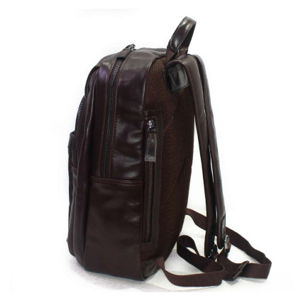 Кожаный гладкий рюкзак Katana коричневый k98667-2 – Фото 3