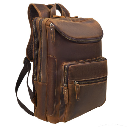 Кожаный рюкзак Buffalo Bags коричневый M1430C – Фото 2