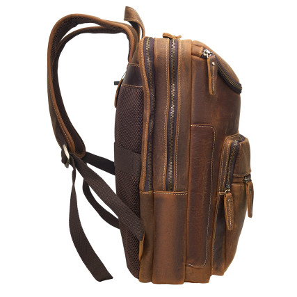 Кожаный рюкзак Buffalo Bags коричневый M1430C – Фото 3