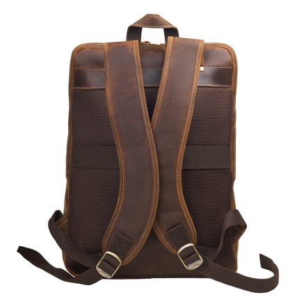 Кожаный рюкзак Buffalo Bags коричневый M1430C – Фото 4