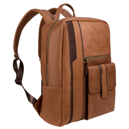 Кожаный рюкзак Tony Bellucci светло-коричневый 5190-07 – Фото 2