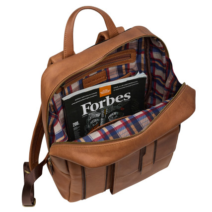 Кожаный рюкзак Tony Bellucci светло-коричневый 5190-07 – Фото 7