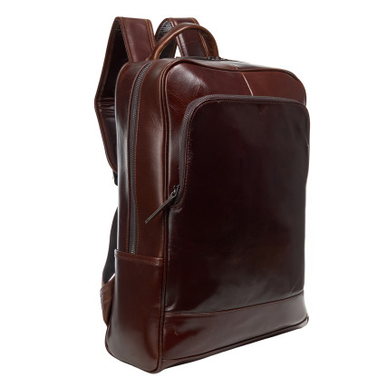 Мужской кожаный рюкзак Buffalo Bags коричневый M8110C – Фото 2