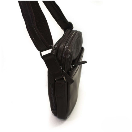 Кожаная мужская сумка через плечо Katana коричневая k89623-2 – Фото 3