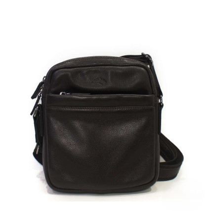 Кожаная мужская сумка через плечо Katana коричневая k89623-2 – Фото 1