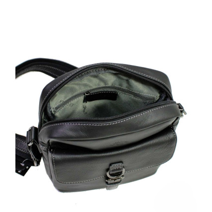 Кожаная сумка через плечо Katana черная k81631-1 – Фото 5