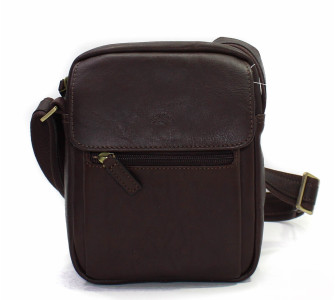 Кожаная сумка через плечо Katana коричневая k31161-2