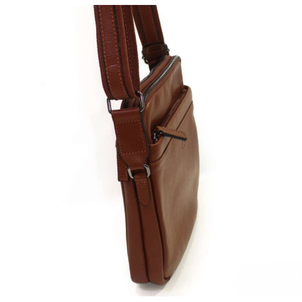 Кожаная сумка через плечо Katana светло-коричневая k89624-3 – Фото 3