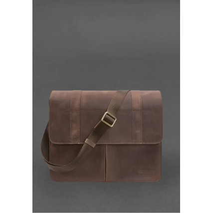Кожаная сумка-портфель Classic коричневый BN-BAG-55-o – Фото 1