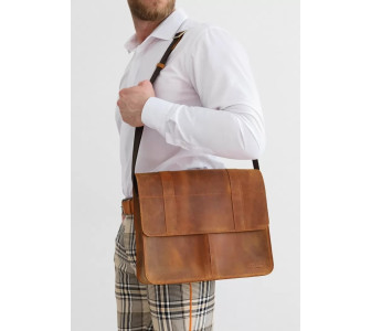 Кожаная сумка-портфель Classic светло-коричневый BN-BAG-55-k-kr