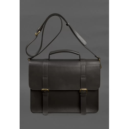 Кожаная сумка-портфель Porte шоколадный BN-BAG-58-choko – Фото 5