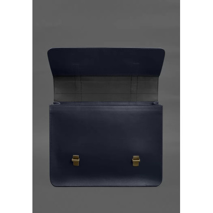 Кожаная сумка-портфель Porte синий BN-BAG-58-navy-blue – Фото 2