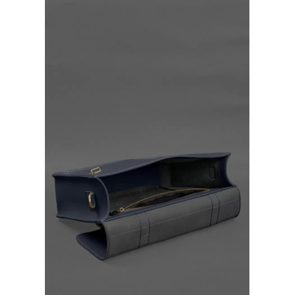 Кожаная сумка-портфель Porte синий BN-BAG-58-navy-blue – Фото 4