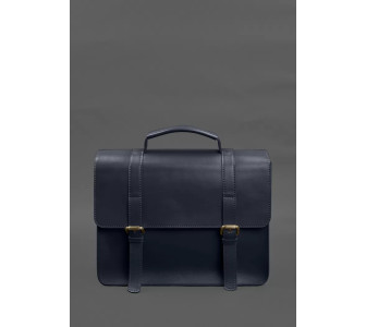 Кожаная сумка-портфель Porte синий BN-BAG-58-navy-blue Кожаная сумка-портфель Porte синий BN-BAG-58-navy-blue