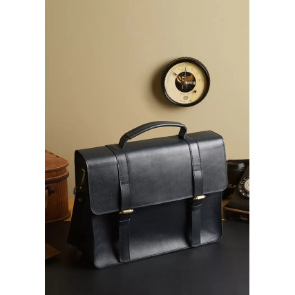 Кожаная сумка-портфель Porte синий BN-BAG-58-navy-blue – Фото 5