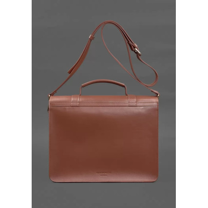 Кожаная сумка-портфель Porte светло-коричневый BN-BAG-58-k – Фото 7