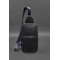 Кожаный рюкзак (сумка-слинг)  Saffiano синий BN-BAG-49-navy-blue