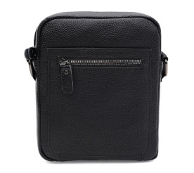 Мужская кожаная сумка Borsa Leather черная K19803-2bl-black