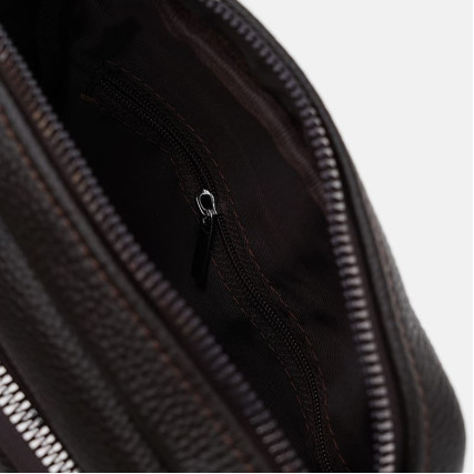 Мужская кожаная сумка Borsa Leather коричневая K19803-1br-brown – Фото 2