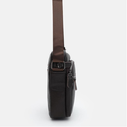 Мужская кожаная сумка Borsa Leather коричневая K19803-1br-brown – Фото 3