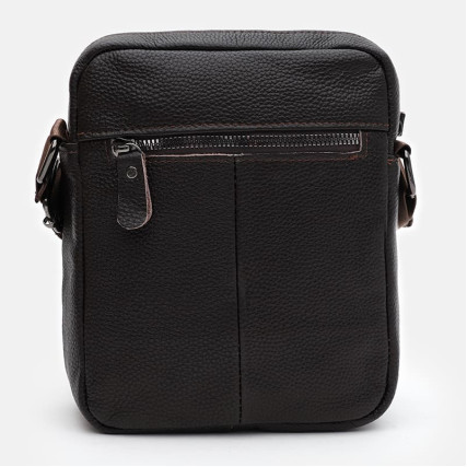 Мужская кожаная сумка Borsa Leather коричневая K19803-1br-brown – Фото 4