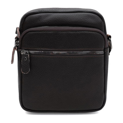 Мужская кожаная сумка Borsa Leather коричневая K19803-1br-brown – Фото 1