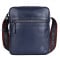 Мужская кожаная сумка Brampton London Crossflow синяя 64405 NAVY