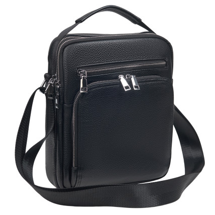 Мужская кожаная сумка Buffalo Bags черная M2451A – Фото 2