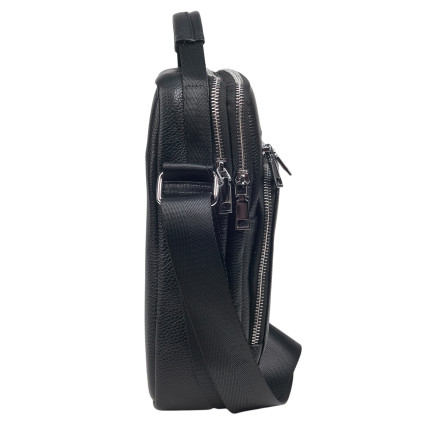 Мужская кожаная сумка Buffalo Bags черная M2451A – Фото 3