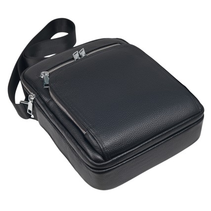 Мужская кожаная сумка Buffalo Bags черная M2451A – Фото 5