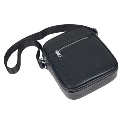 Мужская кожаная сумка Buffalo Bags черная M2458A – Фото 5