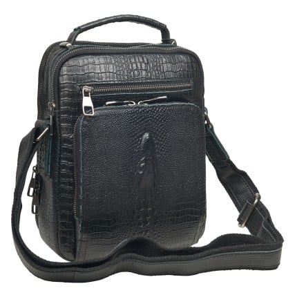 Мужская кожаная сумка Buffalo Bags черная M6014Acroco – Фото 2
